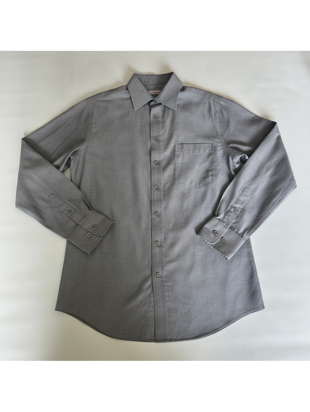 Men's Merona Gray Button-Up Dress Shirt Size 14-14.5